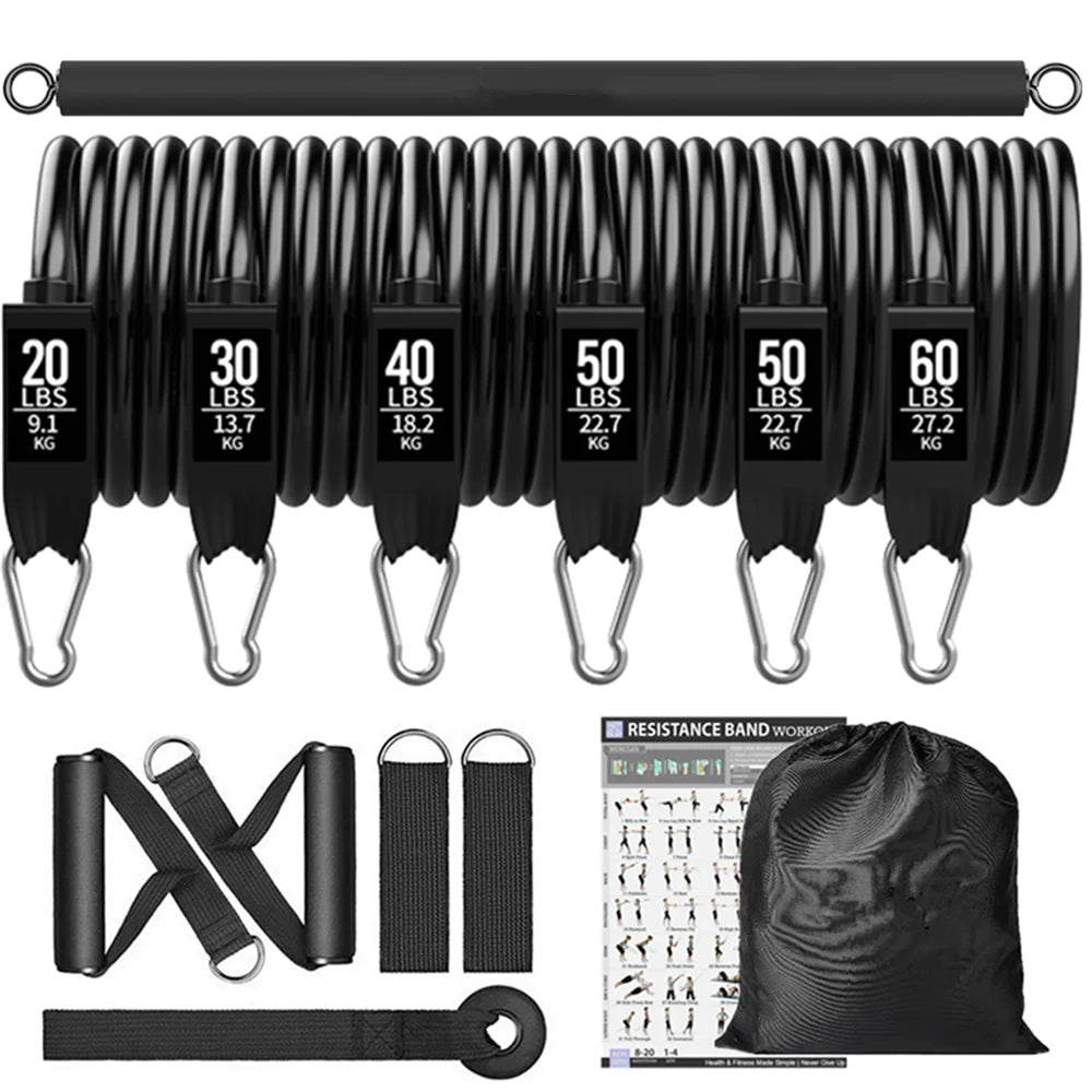 Workout Bar Fitness Resistance Bands