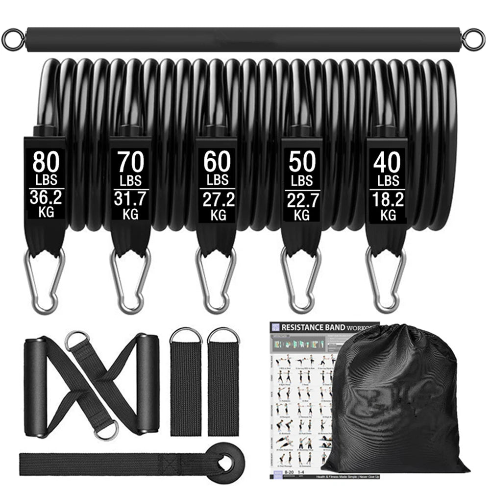 Workout Bar Fitness Resistance Bands