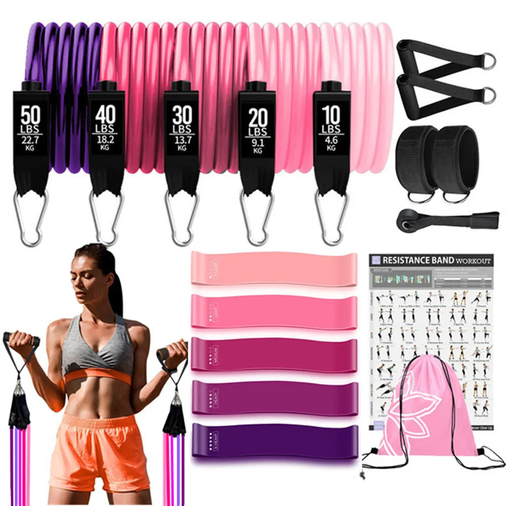 Workout Bar Fitness Resistance Bands