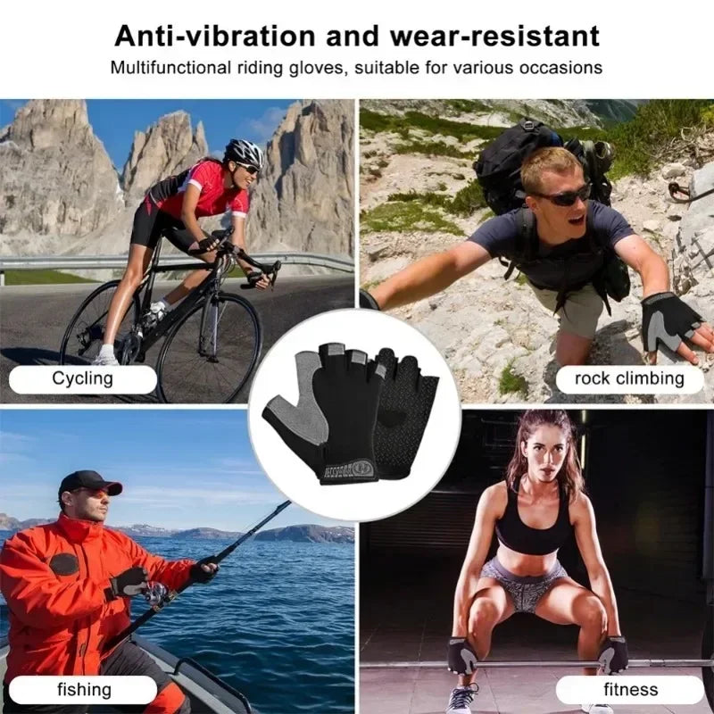 Breathable Anti-Slip Half Finger Gloves