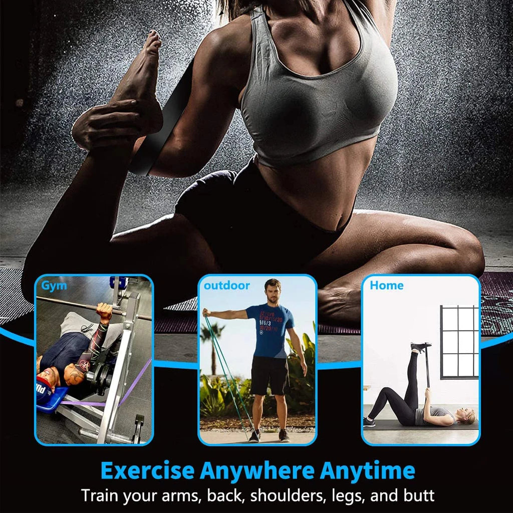 WOSWEIR-Elastic Training Gum Resistance Bands Gym Home Fitness Expander Yoga